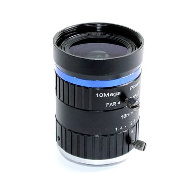Ống kính máy ảnh công nghiệp tầm nhìn máy 10MP Giao diện C 16mmm 1 inch tiêu cự cố định cho máy ảnh mâm xôi C-Port
